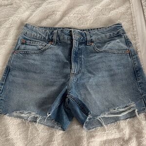 Garage Blue Denim Shorts size 1 worn once